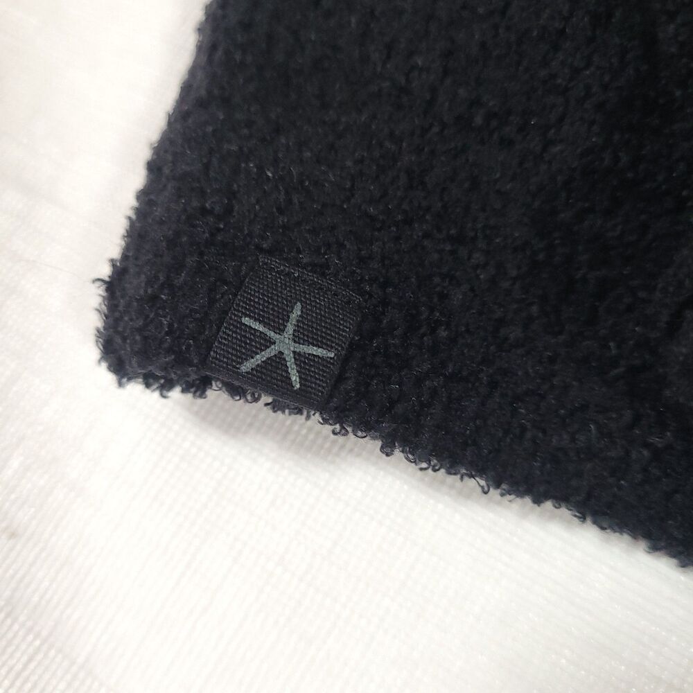 Barefoot Dreams Cozychic‎ Light Oversized Sweater 3X Black Half Zip - Picture 10 of 13